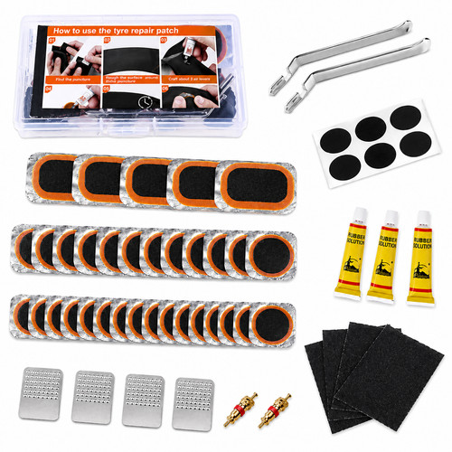 Bicycle puncture repair - puncture,
