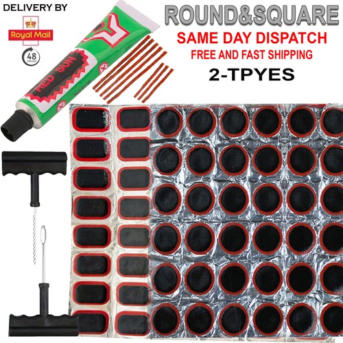Round rubber puncture patches - round,