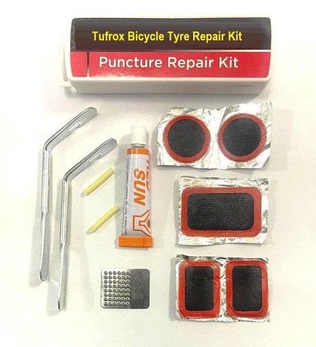 Bicycle cycle tyre repair - tyre, kit