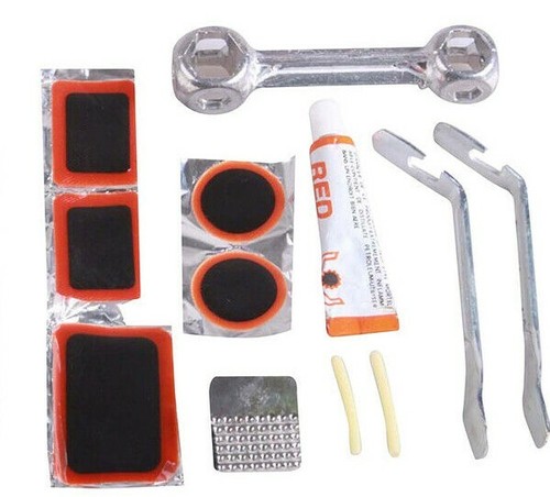 12pc bike tyre puncture repair - bike,